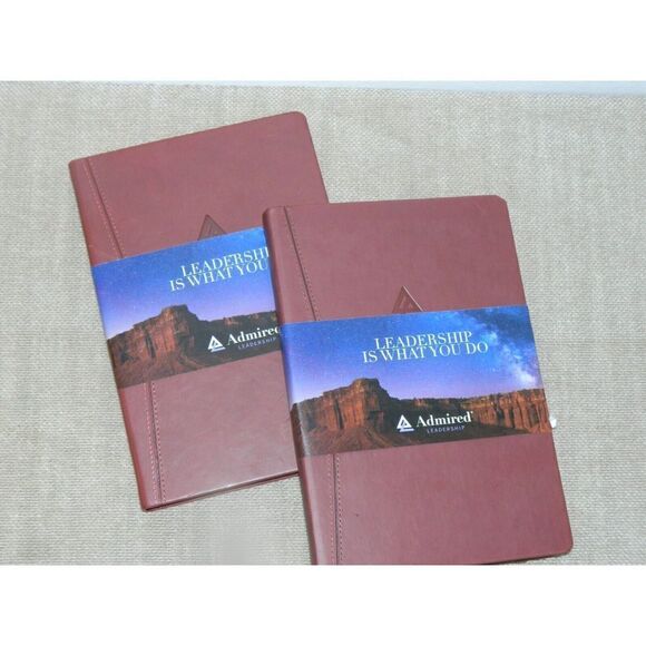 Hardcover Notebook Journal  Vegan Leather Cover  Brown Lined Pages Lot of 2 - Picture 2 of 10